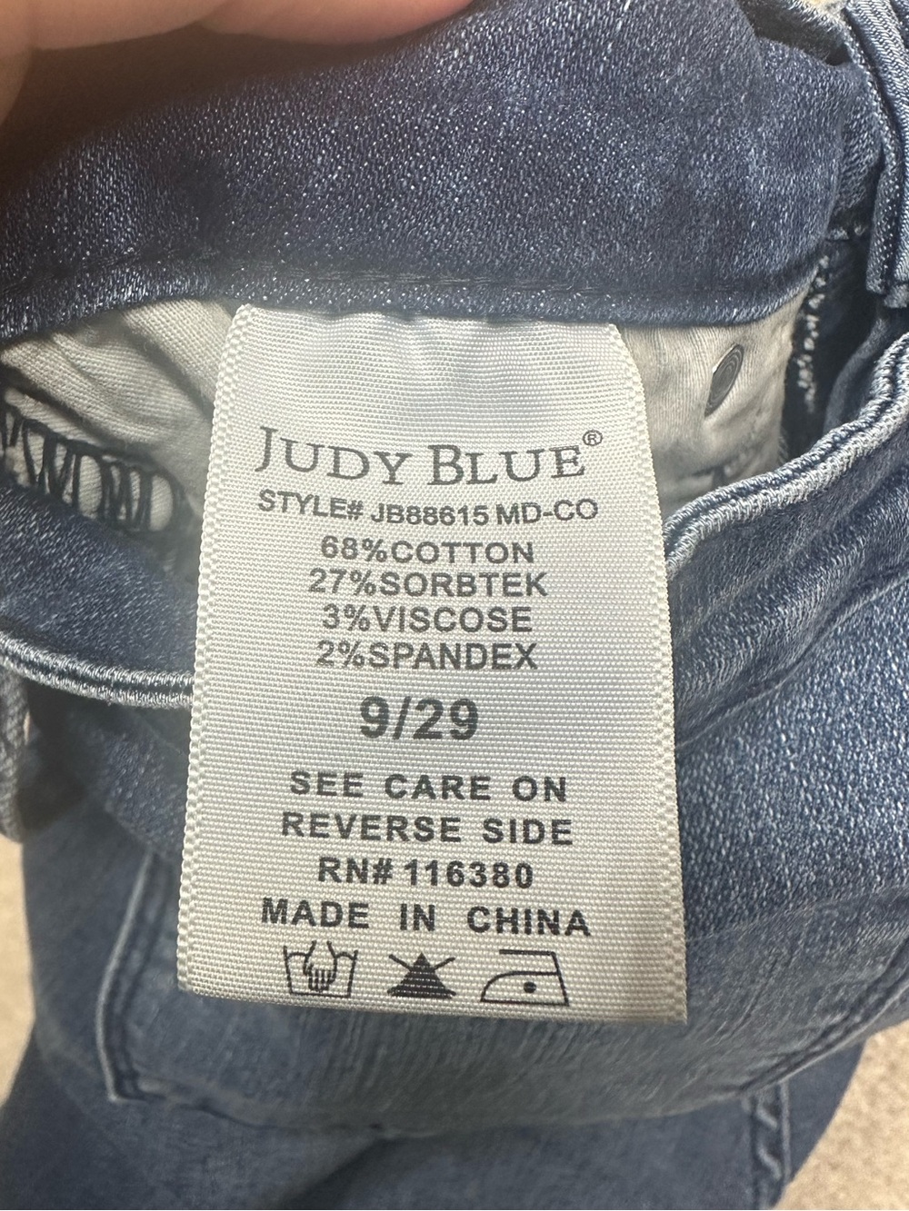 Judy Blue Skinny Jeans Women’s Size 9/29 Medium Wash Mid Rise Stretch Denim Pant - Picture 5 of 9
